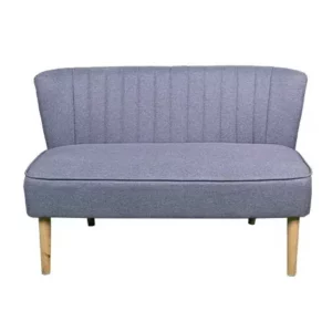 Banquette grise et bois