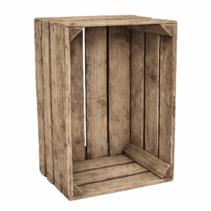 Boules Géante - différentes tailles 8 Cageot vieilli - bois foncé