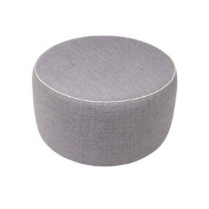 Assise blanche avec coussin gris 20 Pouf gonflable - gris